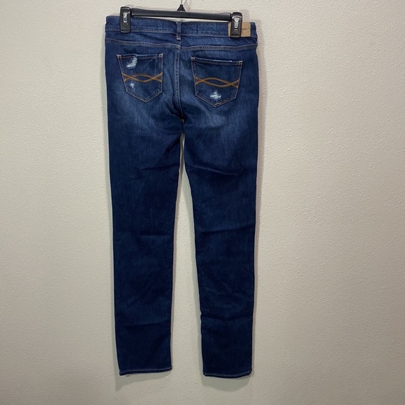 Abercrombie & Fitch high rise slim straight destroyed jeans 27x33 - Picture 5 of 11